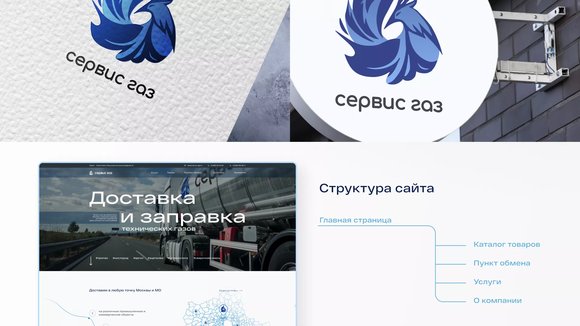 Создание сайта компании «Сервис газ» в Талице