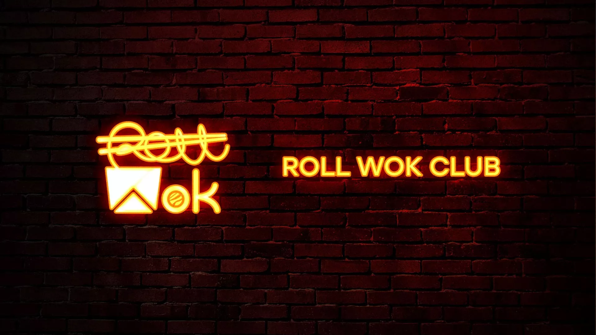 Разработка интерьерной вывески суши-бара «Roll Wok Club» в Талице